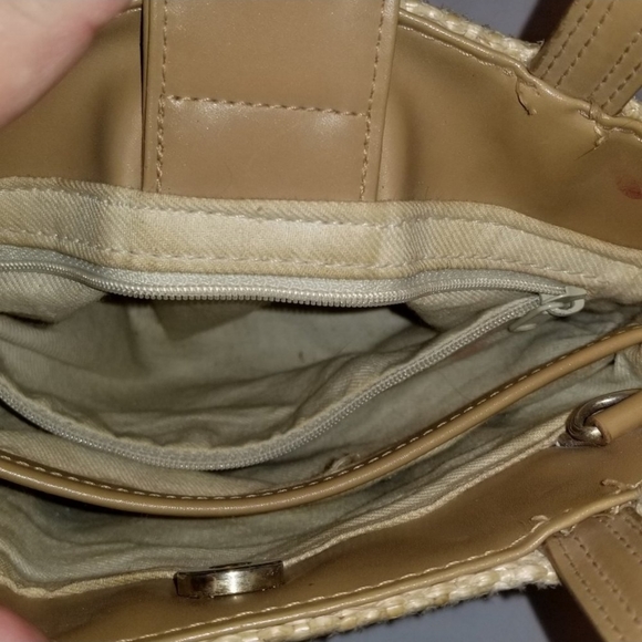 Vintage Nine West Faux Basket Weave - Small Bag - Picture 8 of 9